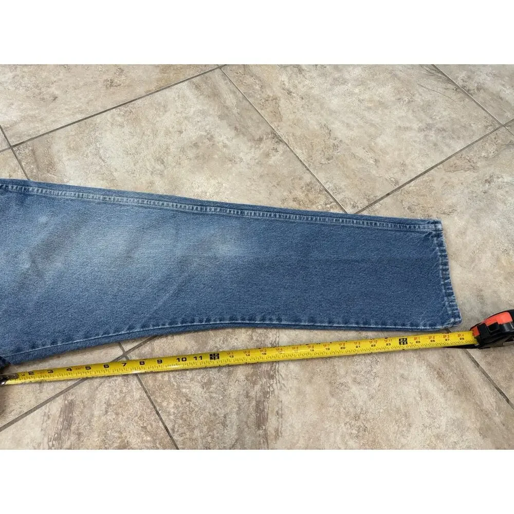 RUSTLER Men’s DENIM BLUE JEANS 34x28 PANTS Medium Wash